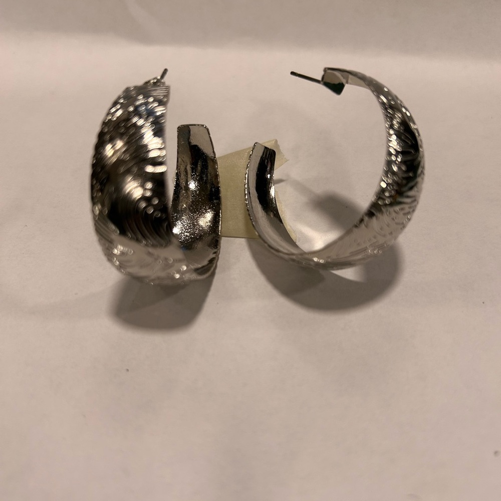 Elegant Silver Hoop Earrings